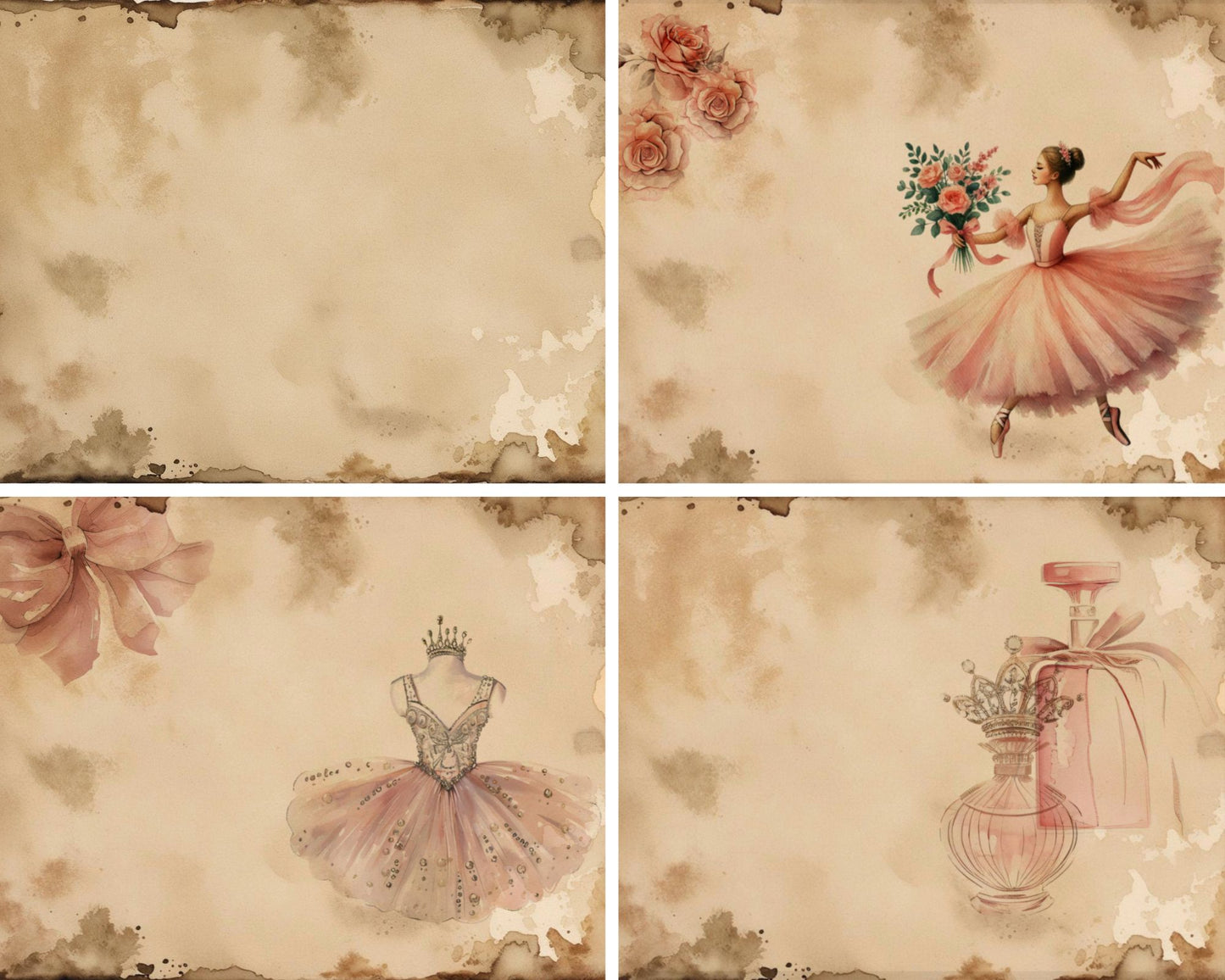 ✨ My Ballet Journal – Vintage Junk Journal Pages for Your Little Dancer ✨