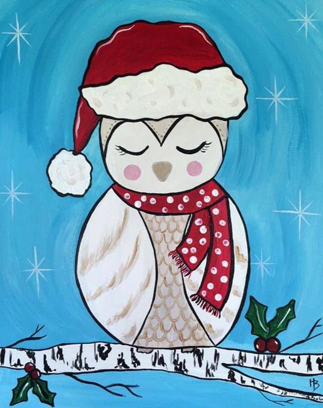 Santa Holiday Kids' Painting Saturday 12/2 10am-noon Ages 5+