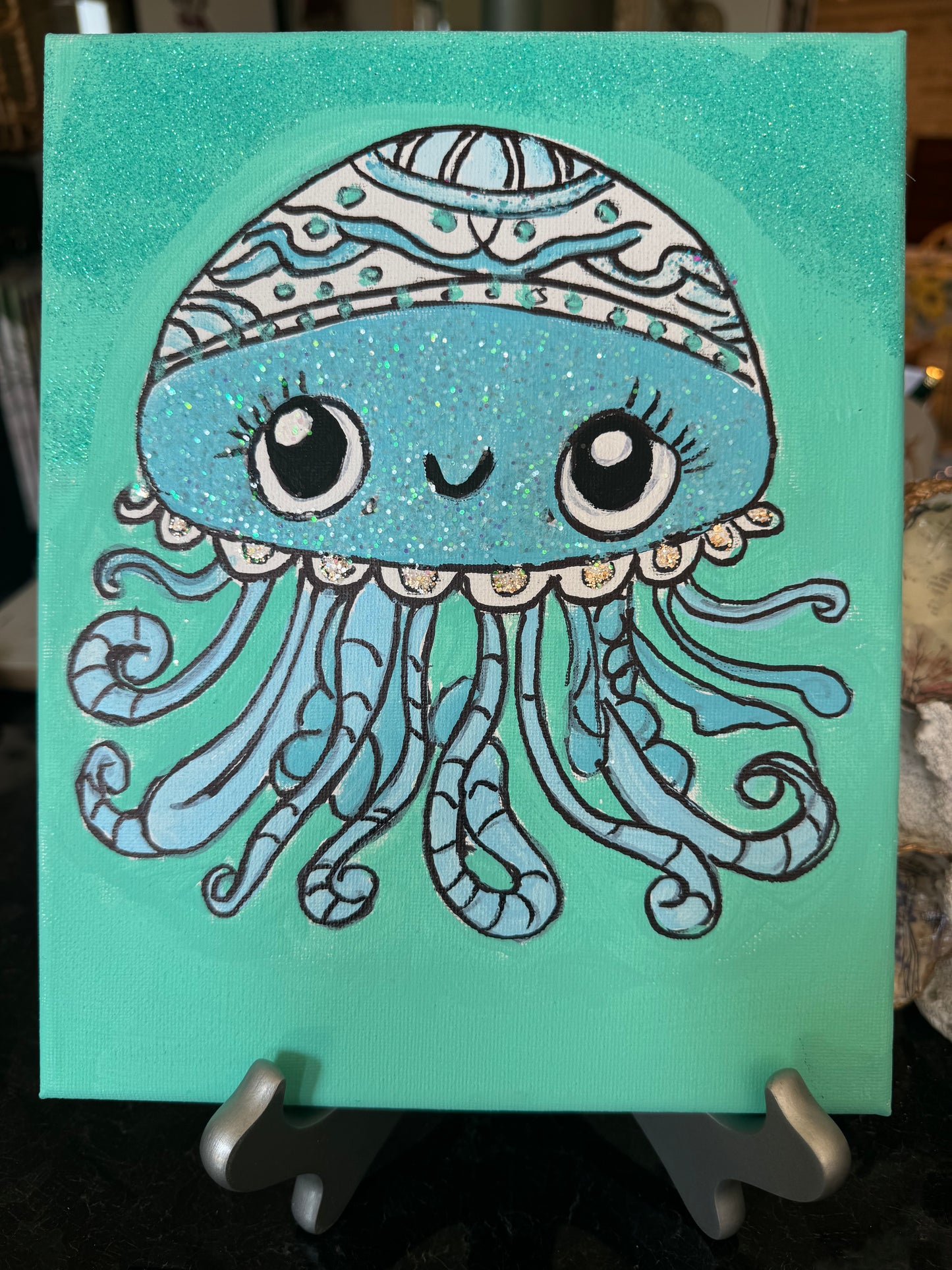 Octopus Canvas Painting for YouTube