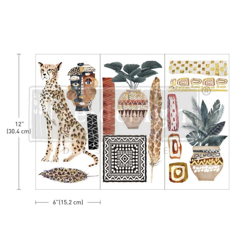 Small Transfers – Tribal Essence – 3 sheets, 6″x12″