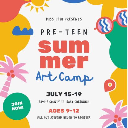 Summer Art Camps 2024: 5-8yrs & 9-12yrs