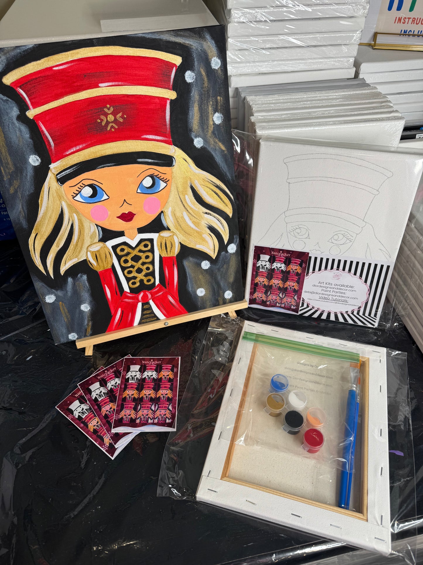 Whimsical Nutcracker Girl | Holiday Art Kit