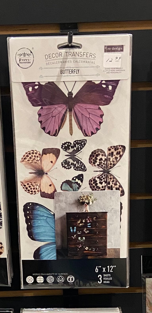 Small Transfers – Butterfly – 3 sheets, 6″x12″