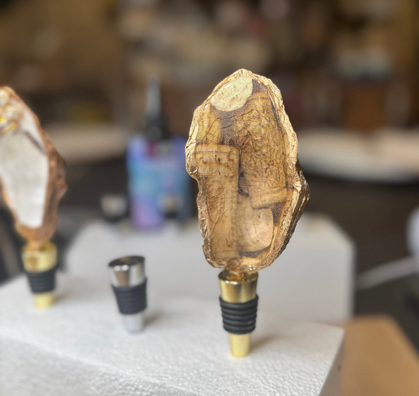 Oyster Shell Wine Stopper Class