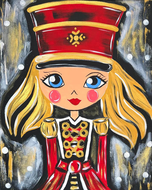 Whimsical Nutcracker Girl ~ Paint Party Fun   2.5 hours  Saturday 9/13 1 0:00am
