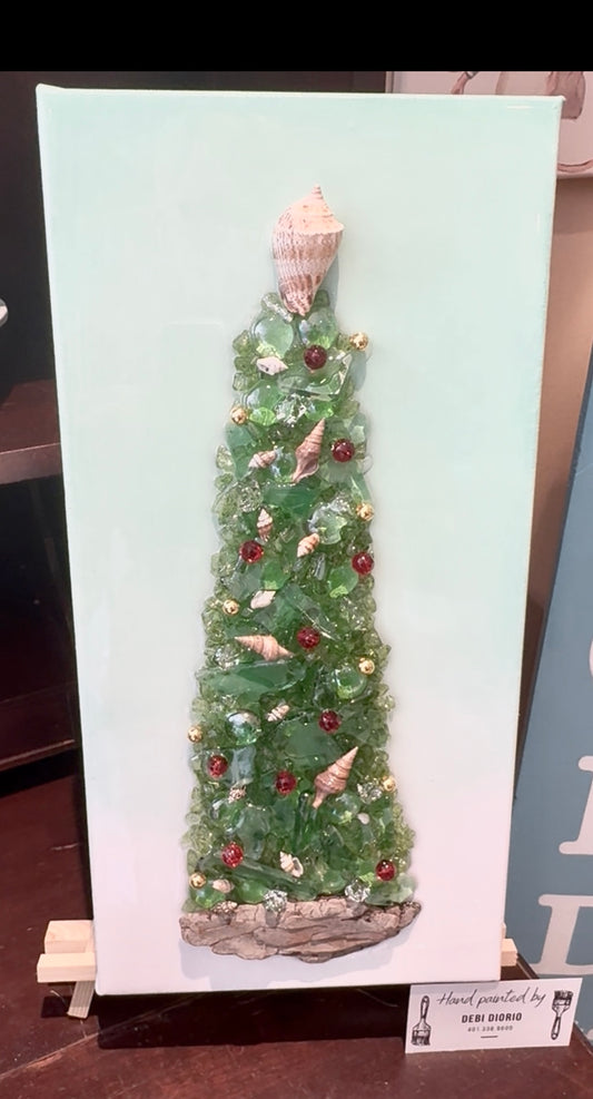 🎄 Glass & Resin Christmas Tree Class 🎄 Dec 3, 5:30pm
