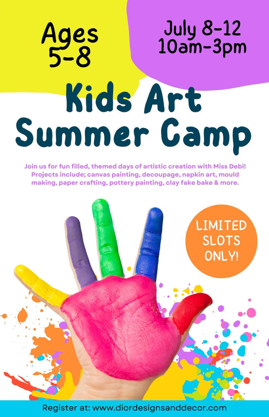 Summer Art Camps 2024: 5-8yrs & 9-12yrs