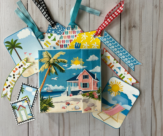 🌴 Life’s a Beach – Memory Folio Keepsake Kit - Make & Take Folio
