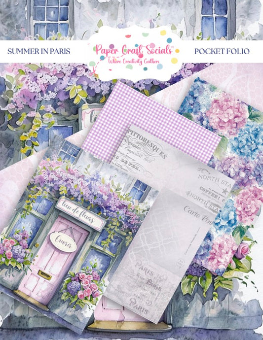 ✨ Summer in Paris Folio – Create a Chic Memory Keeper & Journal! Monday, 8/11 5:30pm