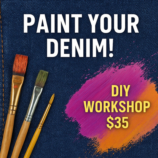 🎨 Denim DIY Workshop – Let’s Paint, Embellish & Make It Yours!