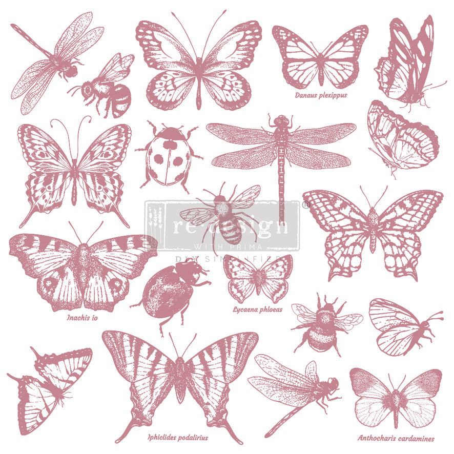 CLEARLY-ALIGNED DÉCOR STAMPS – MONARCH COLLECTION – 12×12 CLEAR CLING