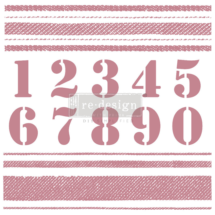 CLEARLY-ALIGNED DÉCOR STAMPS – STRIPES – 12×12 CLEAR CLING